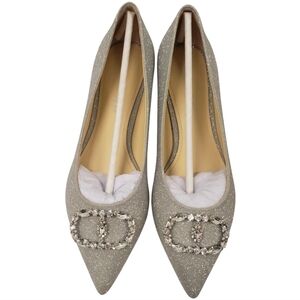 NIB DEE OCLEPPO BALLERINA POINT TOE EMBELLISHED FLATS SZ 8‎